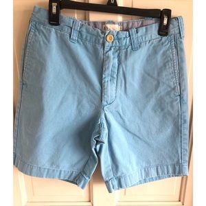Baby Blue Flat Front Shorts